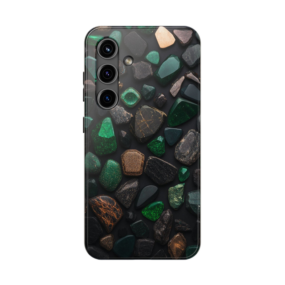 Fundas Premium MINUX para iPhone y Samsung Galaxy - Emerald Stone Mosaic