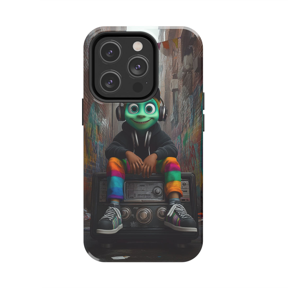 Funda Premium MINUX para iPhone y Samsung Galaxy - Alien Boy
