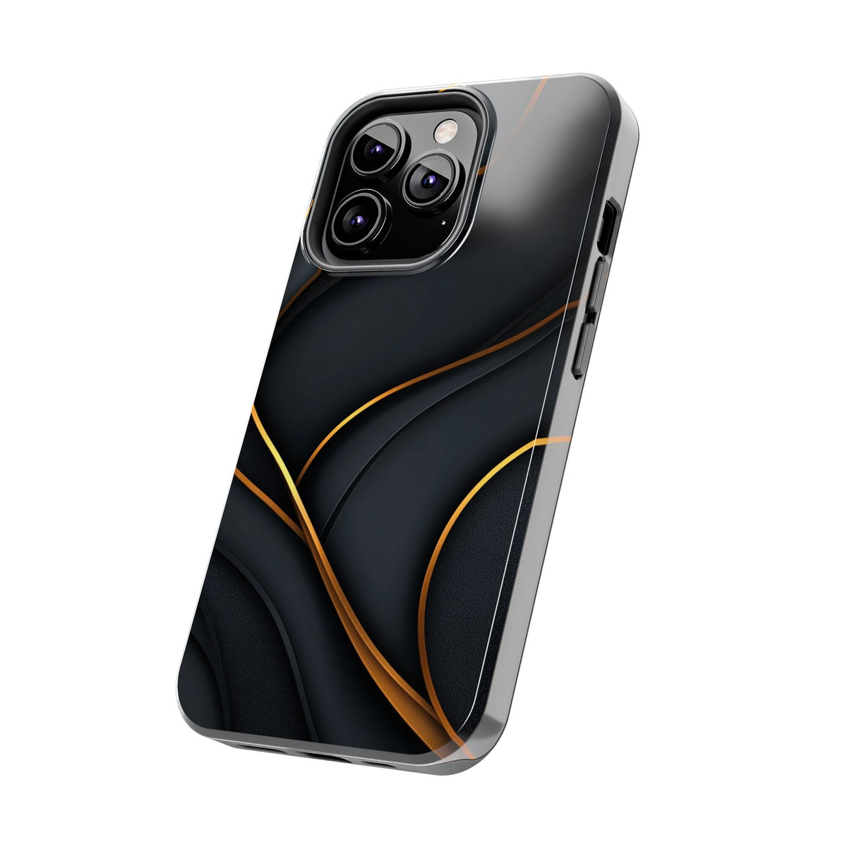Fundas Premium MINUX para iPhone y Samsung Galaxy - Golden Silk Curves