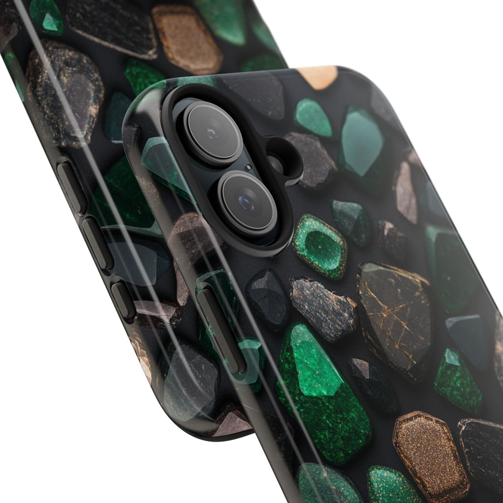 Fundas Premium MINUX para iPhone y Samsung Galaxy - Emerald Stone Mosaic