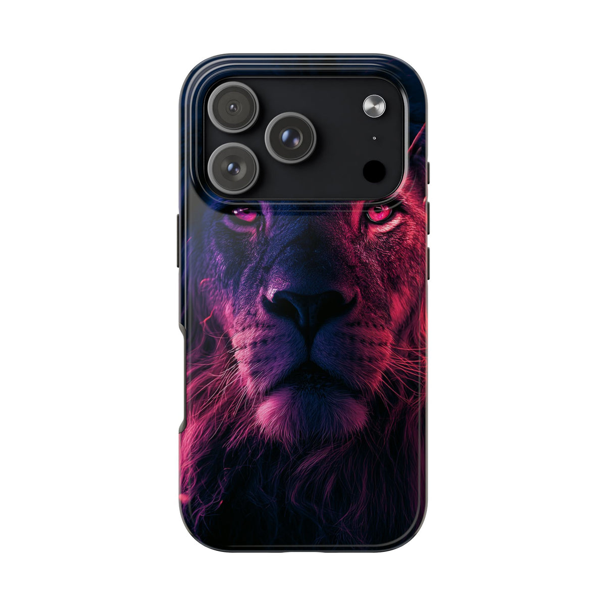 Funda Premium MINUX para iPhone y Samsung Galaxy - Neon lion