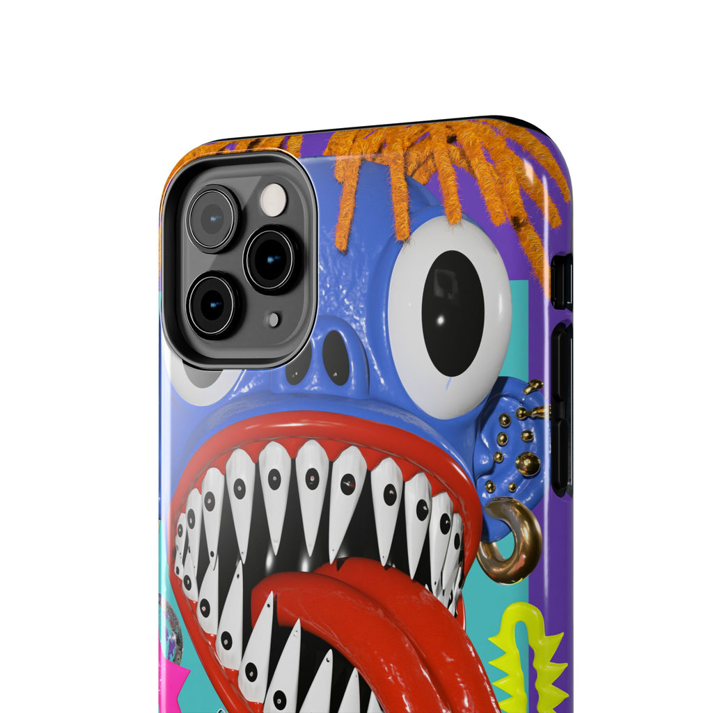 Fundas Premium MINUX para iPhone y Samsung Galaxy - Blue Monster Riot
