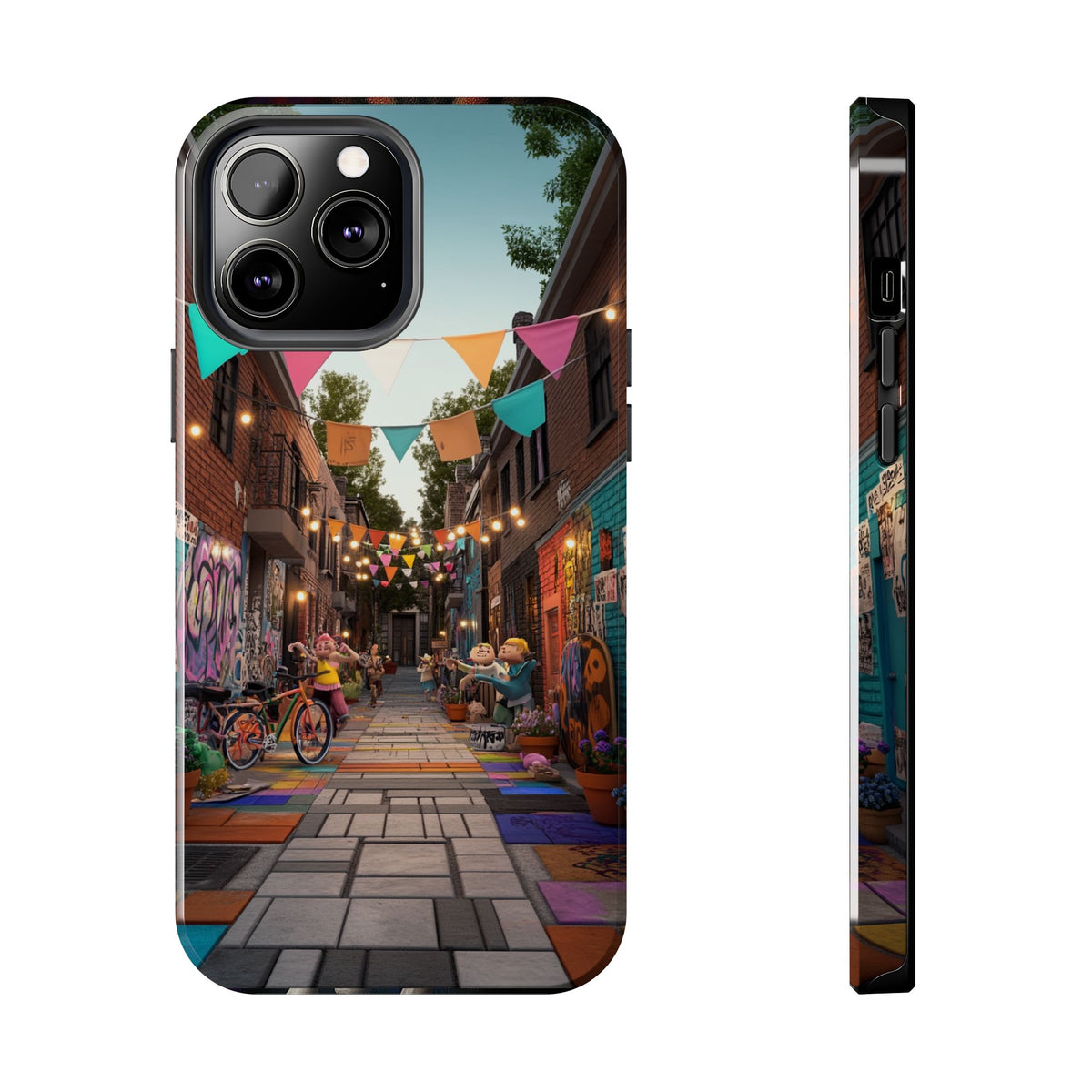 Funda Premium MINUX para iPhone y Samsung Galaxy - Street Party 003