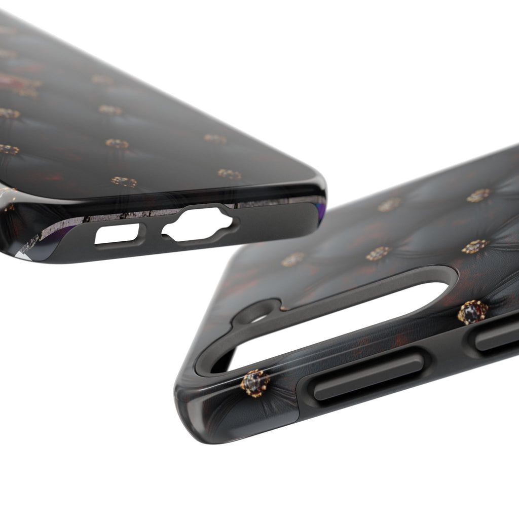 Fundas Premium MINUX para iPhone y Samsung Galaxy - Ruby Buttoned Velvet