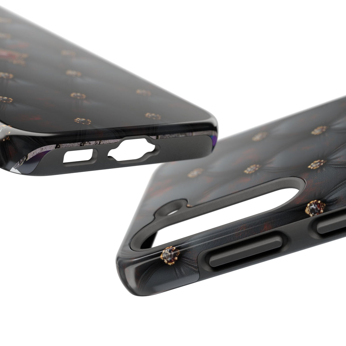 Fundas Premium MINUX para iPhone y Samsung Galaxy - Ruby Buttoned Velvet