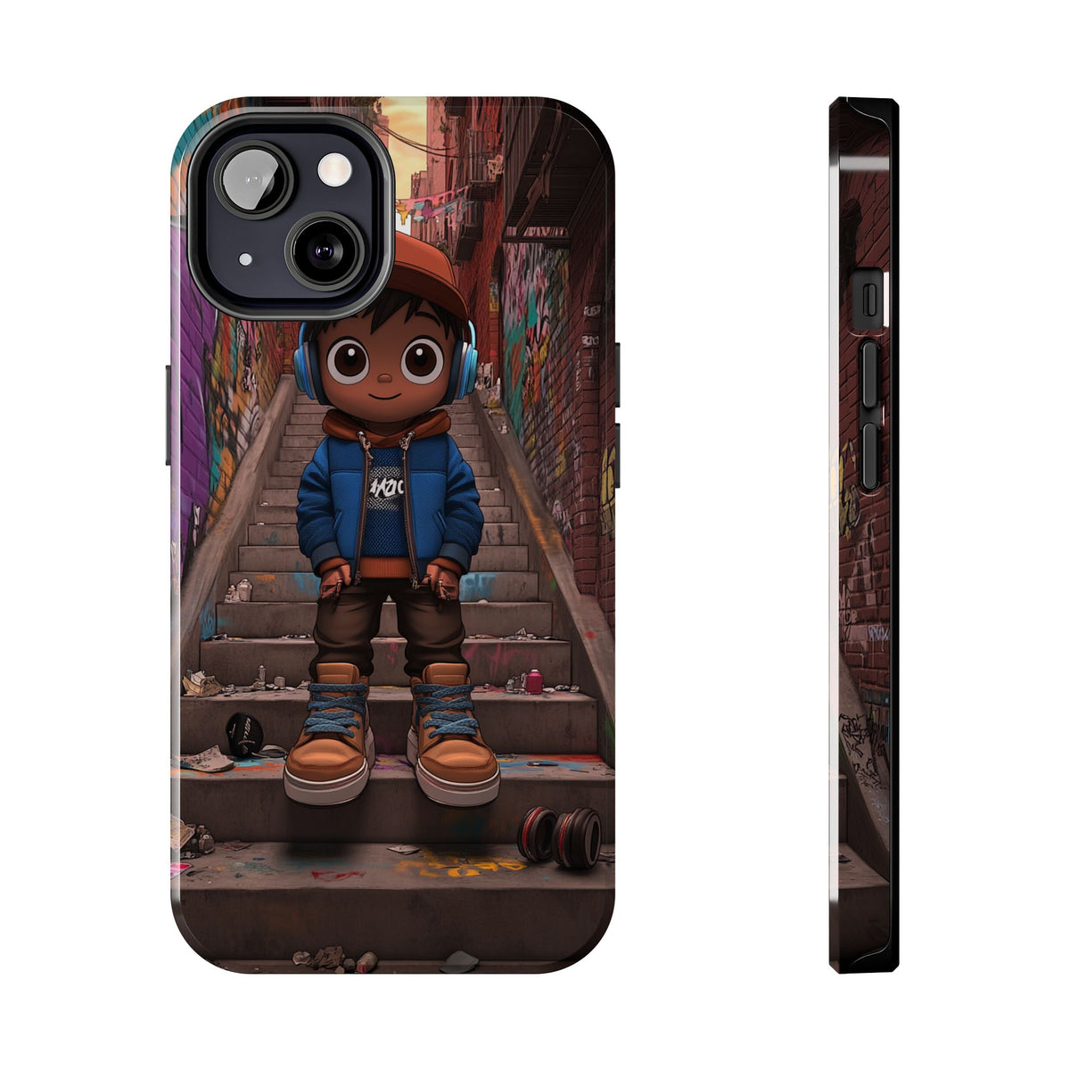 Funda Premium MINUX para iPhone y Samsung Galaxy - Street Boy 003