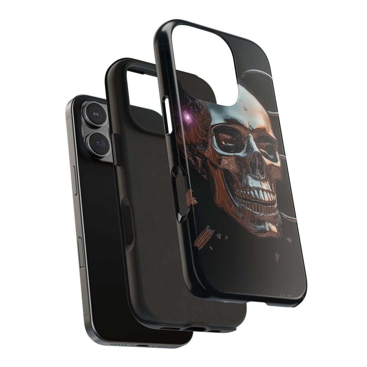 Funda Premium MINUX para iPhone y Samsung Galaxy - Iron Skull 002