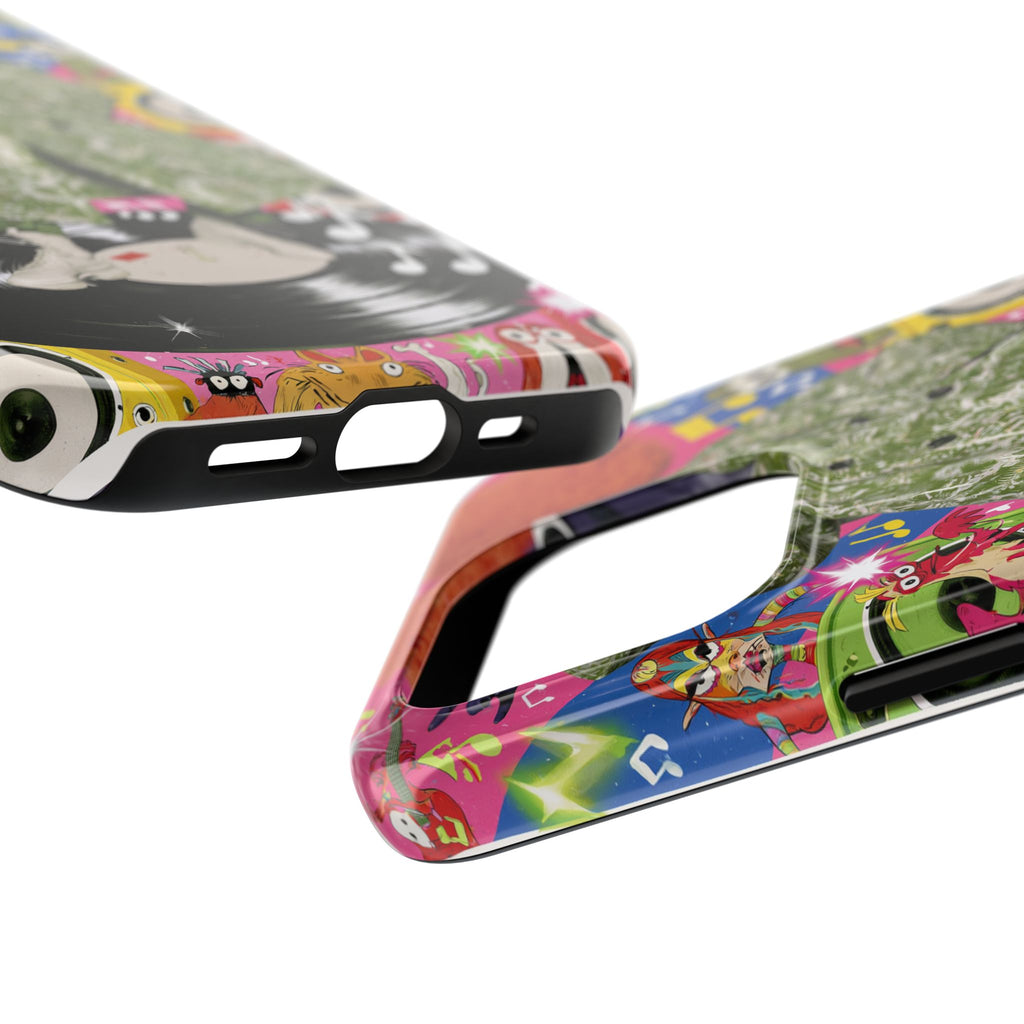 Fundas Premium MINUX para iPhone y Samsung Galaxy - Purple Tech Creature