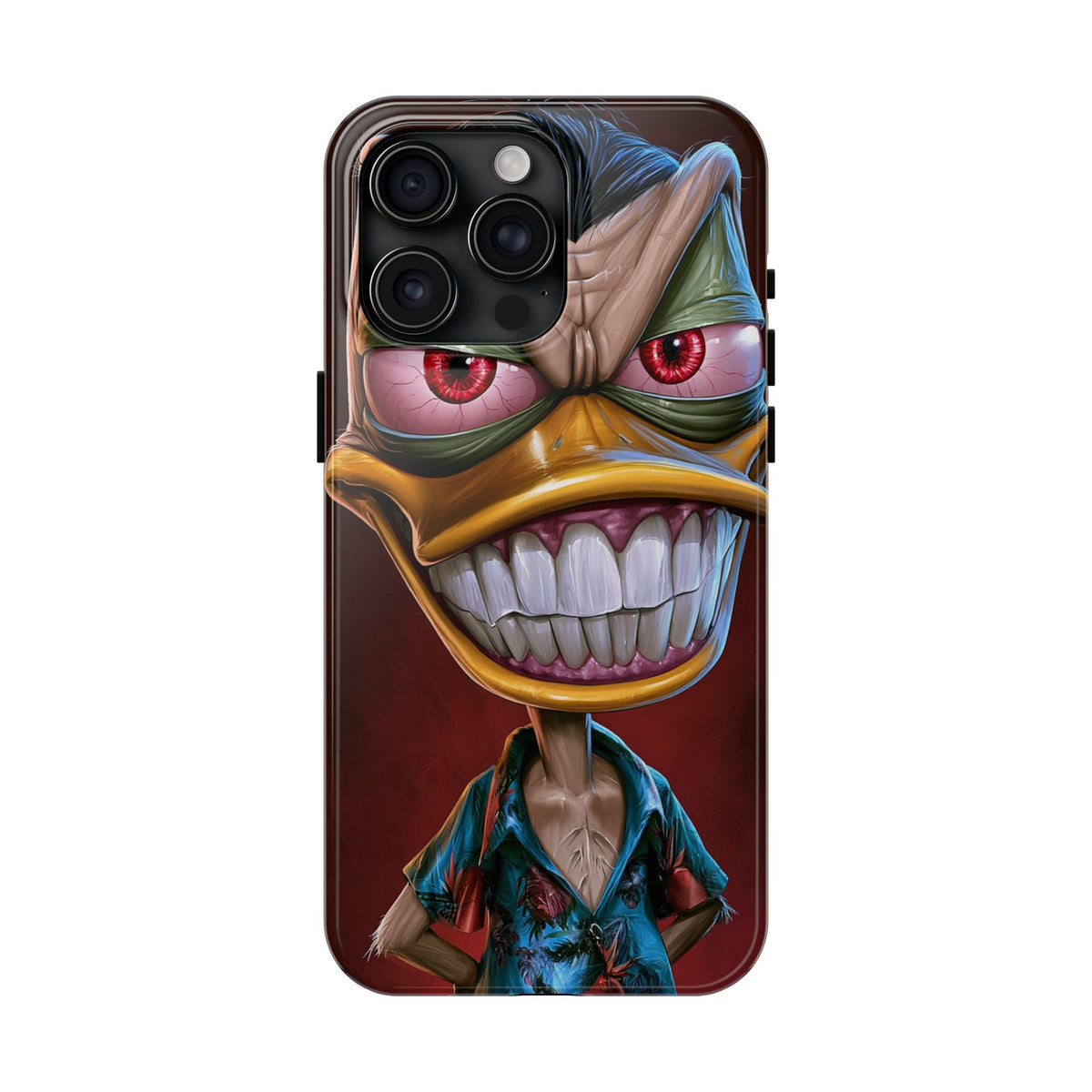 Funda Premium MINUX para iPhone y Samsung Galaxy - 3D Evil Duck 001