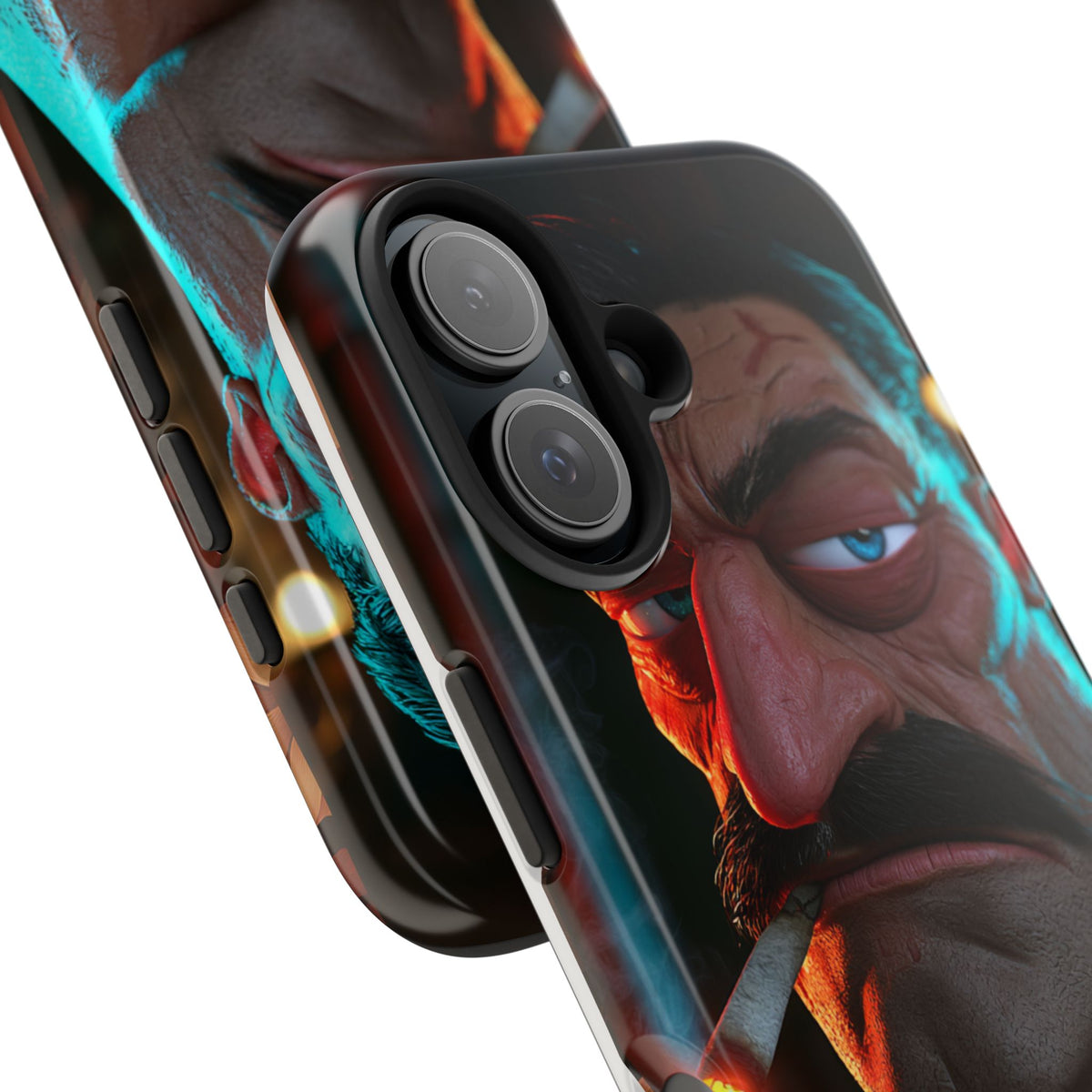 Funda Premium MINUX para iPhone y Samsung Galaxy - 3D Mustache Man 001