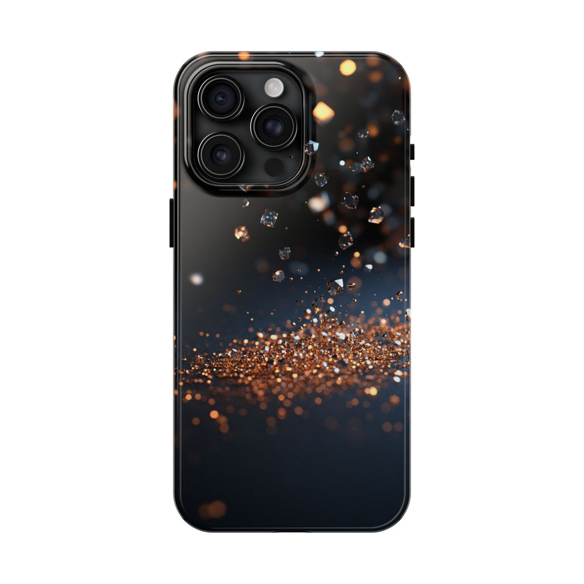 Fundas Premium MINUX para iPhone y Samsung Galaxy - Golden Diamond Dust