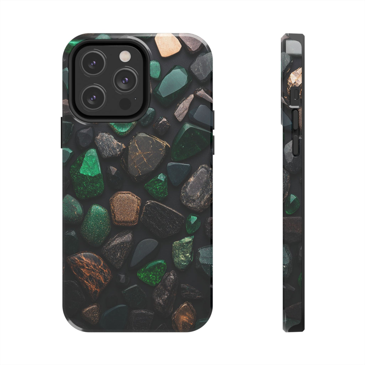 Fundas Premium MINUX para iPhone y Samsung Galaxy - Emerald Stone Mosaic