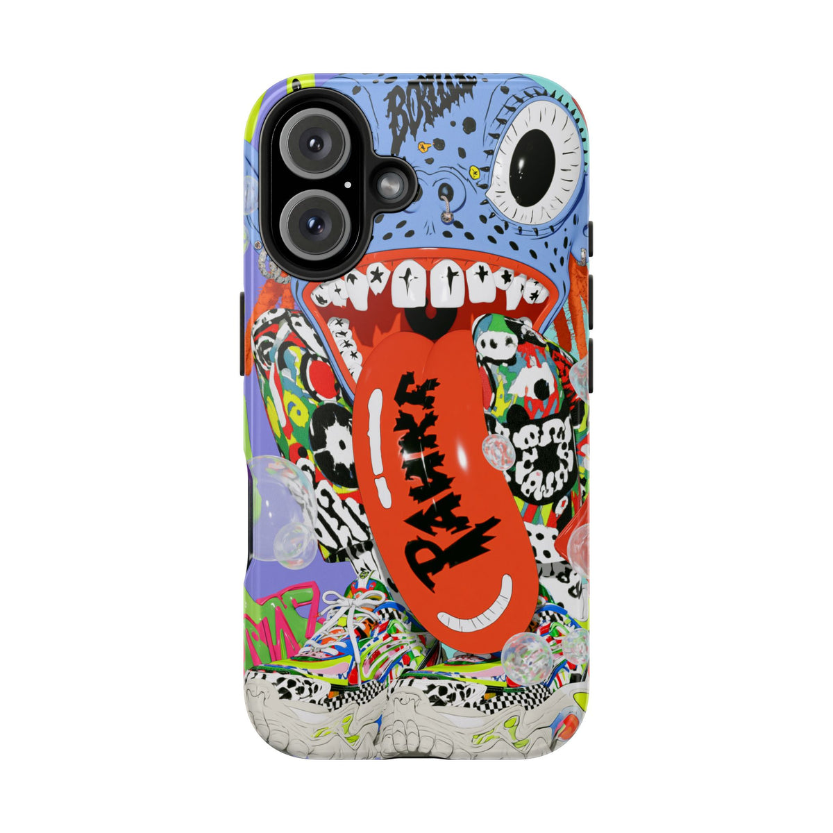 Fundas Premium MINUX para iPhone y Samsung Galaxy - Electric Blue Monster