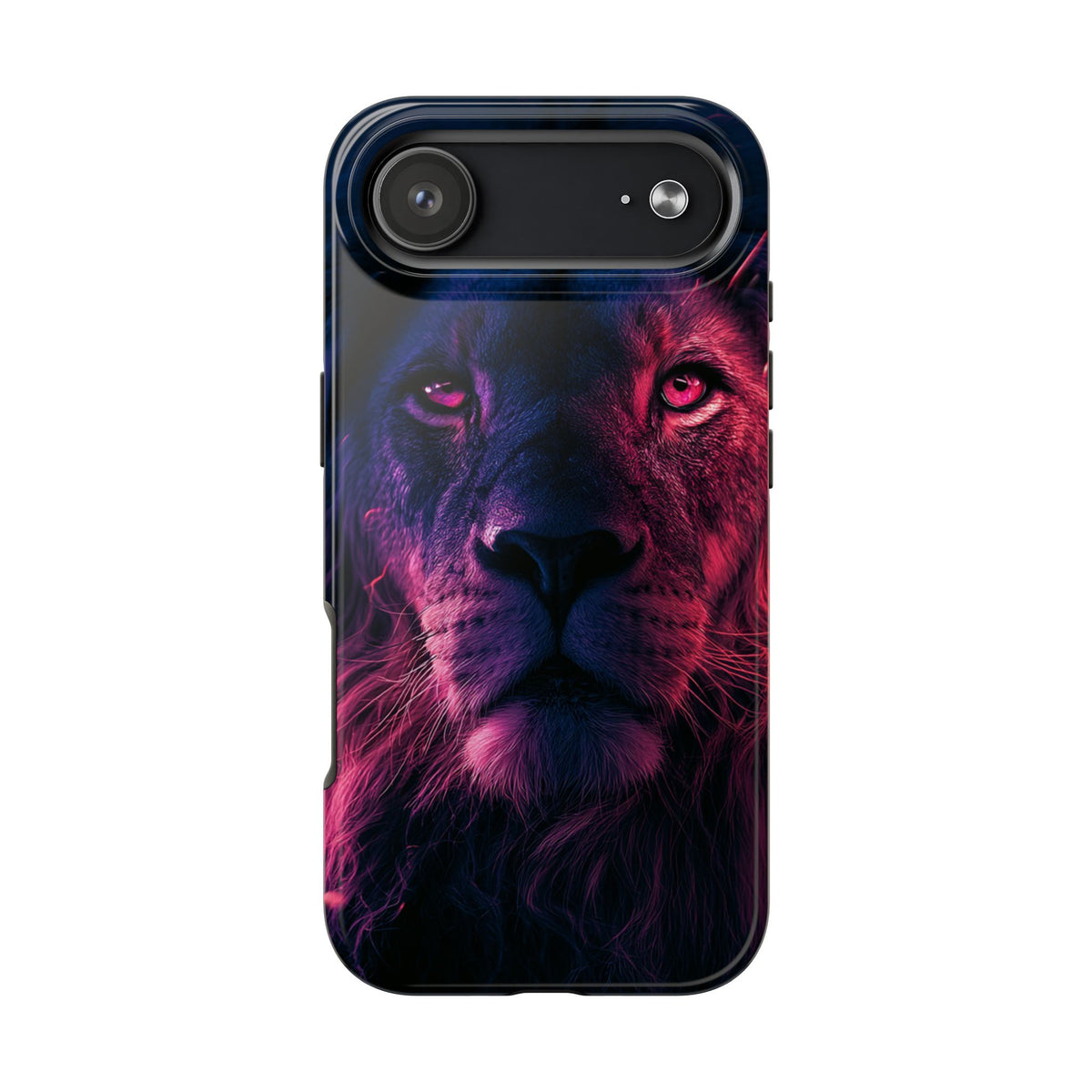 Funda Premium MINUX para iPhone y Samsung Galaxy - Neon lion