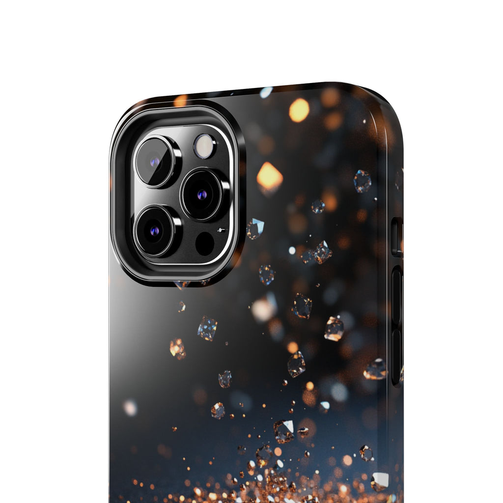 Fundas Premium MINUX para iPhone y Samsung Galaxy - Golden Diamond Dust