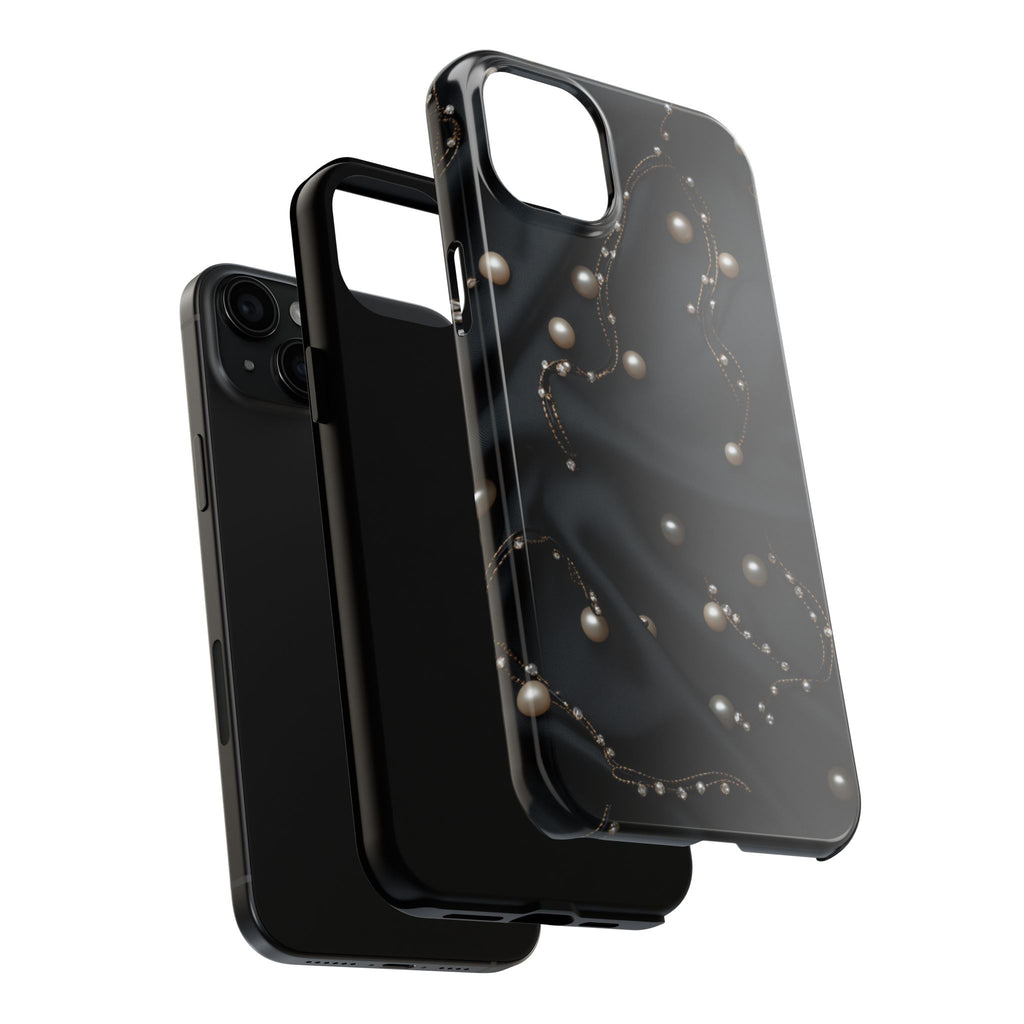 Fundas Premium MINUX para iPhone y Samsung Galaxy - Pearl Chain Velvet