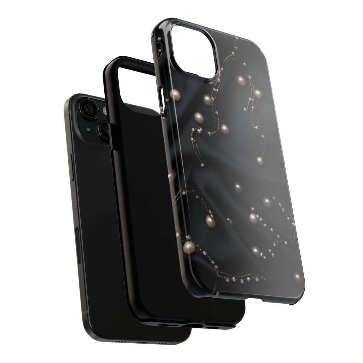 Fundas Premium MINUX para iPhone y Samsung Galaxy - Pearl Chain Velvet