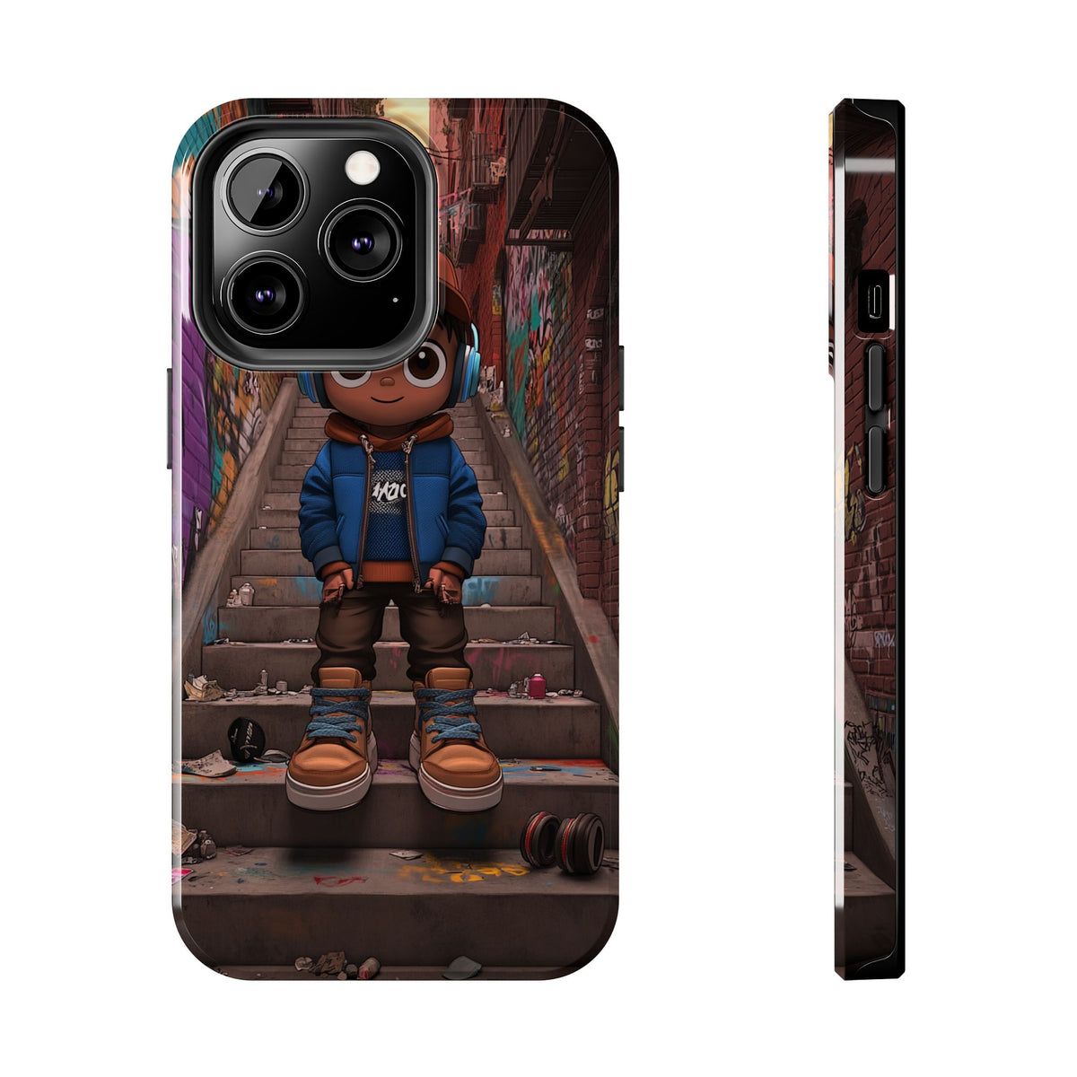 Funda Premium MINUX para iPhone y Samsung Galaxy - Street Boy 003
