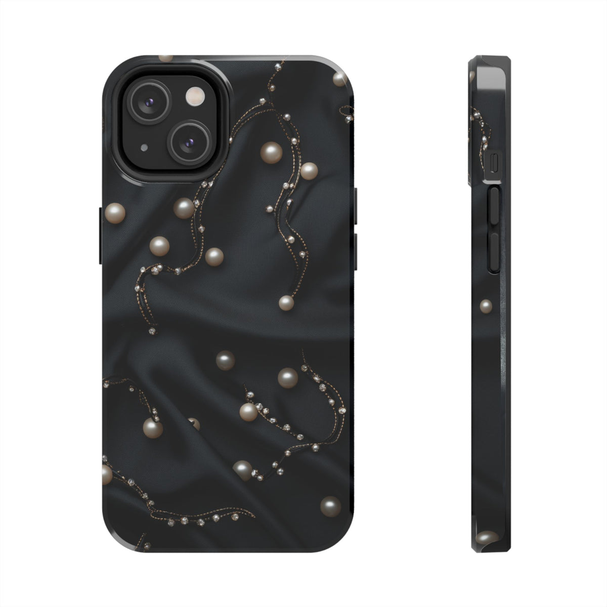 Fundas Premium MINUX para iPhone y Samsung Galaxy - Pearl Chain Velvet