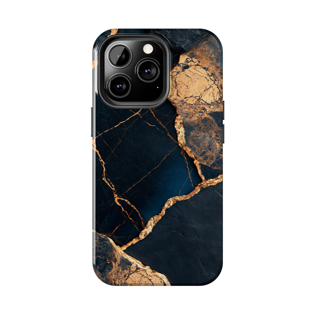 Funda Premium MINUX para iPhone y Samsung Galaxy - Golden Marble