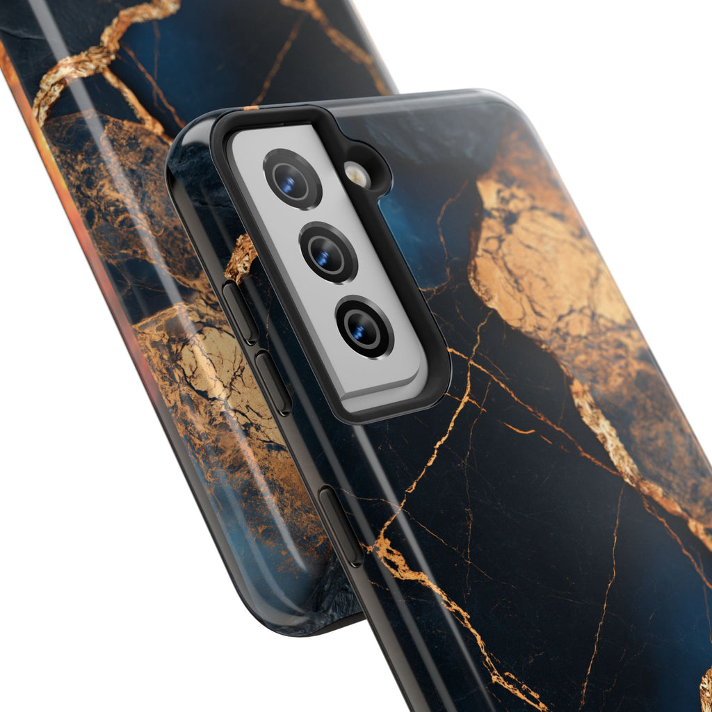 Funda Premium MINUX para iPhone y Samsung Galaxy - Golden Marble