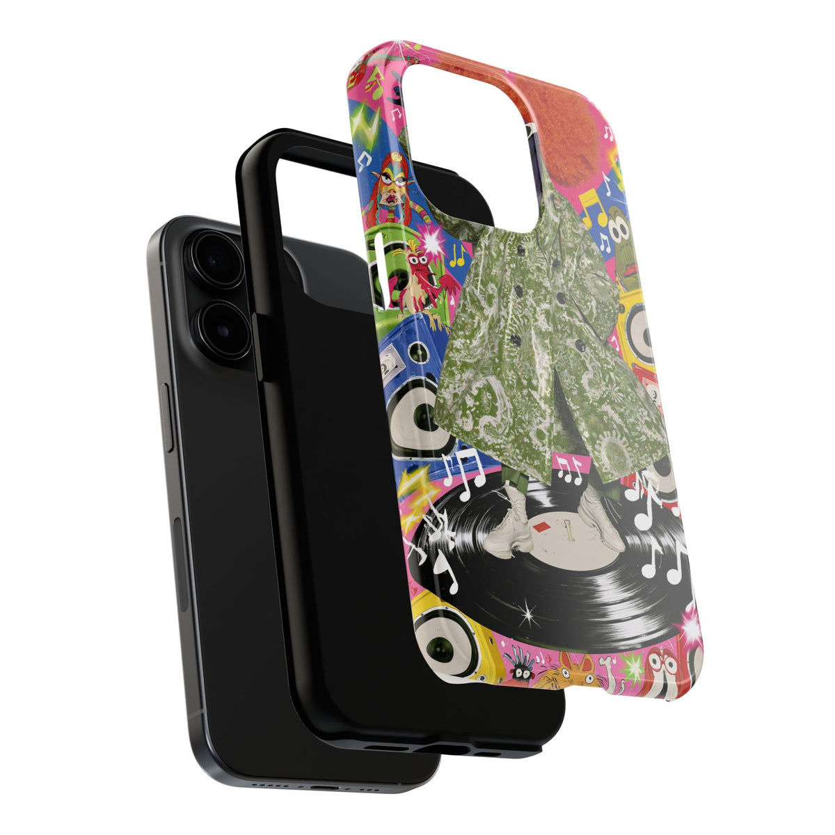 Fundas Premium MINUX para iPhone y Samsung Galaxy - Purple Tech Creature