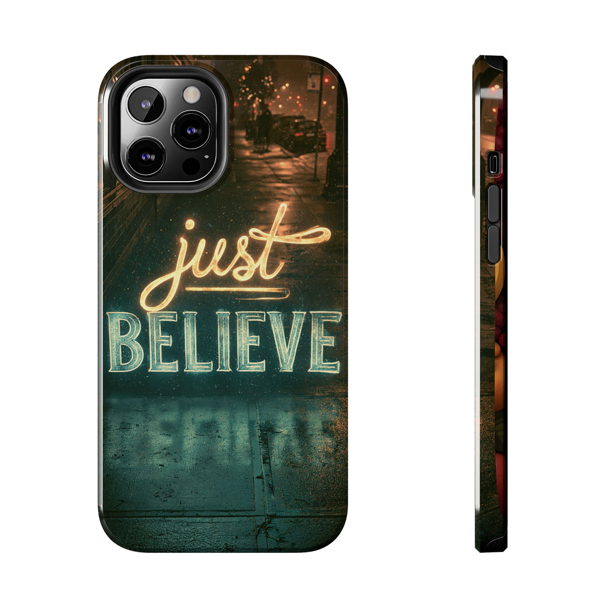 Funda Premium MINUX para iPhone y Samsung Galaxy - Just Believe