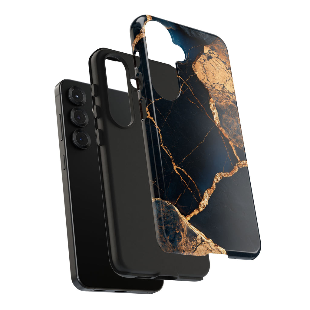 Funda Premium MINUX para iPhone y Samsung Galaxy - Golden Marble