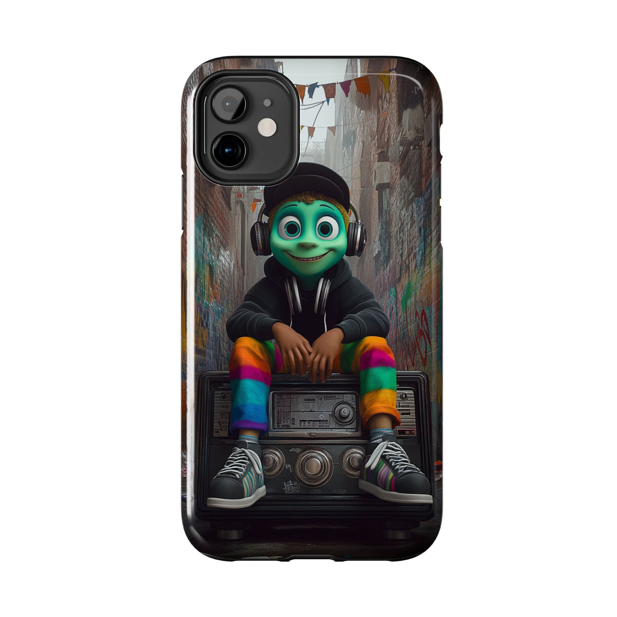 Funda Premium MINUX para iPhone y Samsung Galaxy - Alien Boy