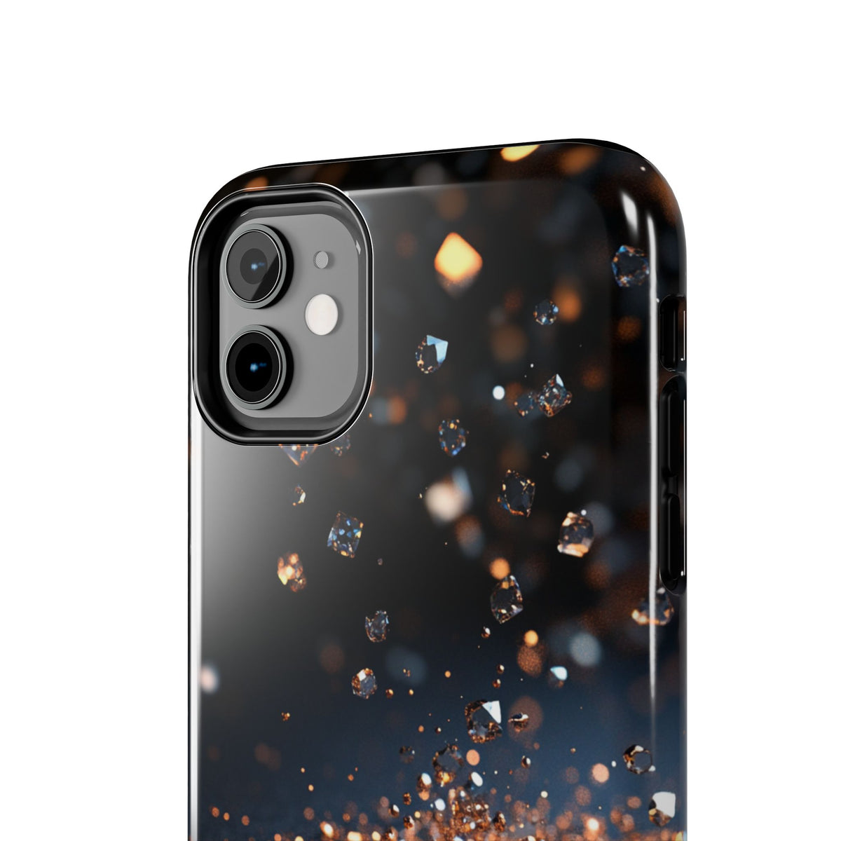 Fundas Premium MINUX para iPhone y Samsung Galaxy - Golden Diamond Dust