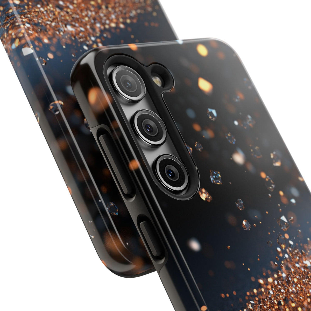 Fundas Premium MINUX para iPhone y Samsung Galaxy - Golden Diamond Dust