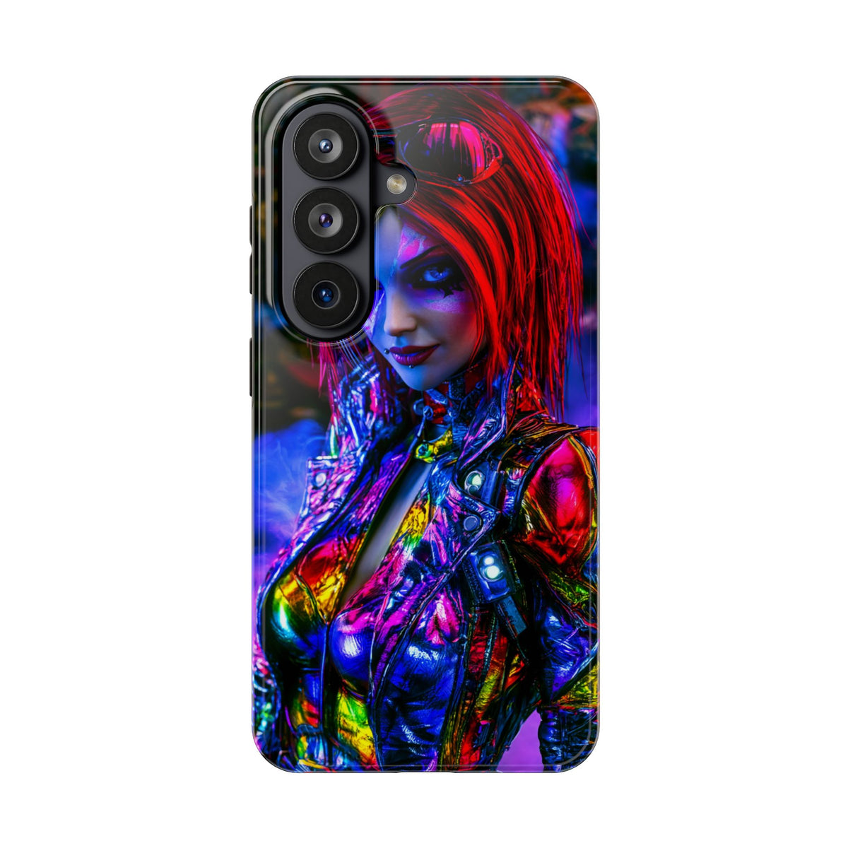 Funda Premium MINUX para iPhone y Samsung Galaxy - Cyberpunk Girl 001