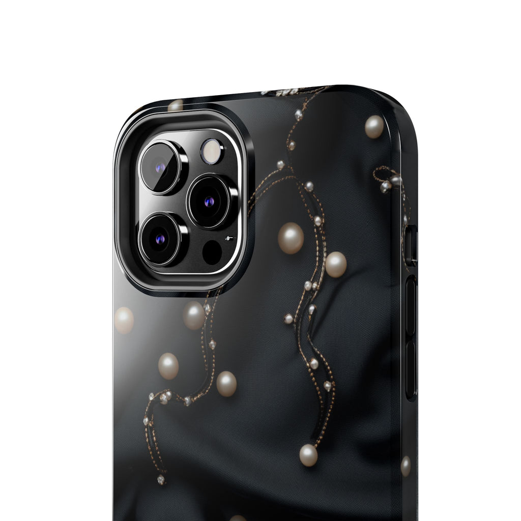Fundas Premium MINUX para iPhone y Samsung Galaxy - Pearl Chain Velvet