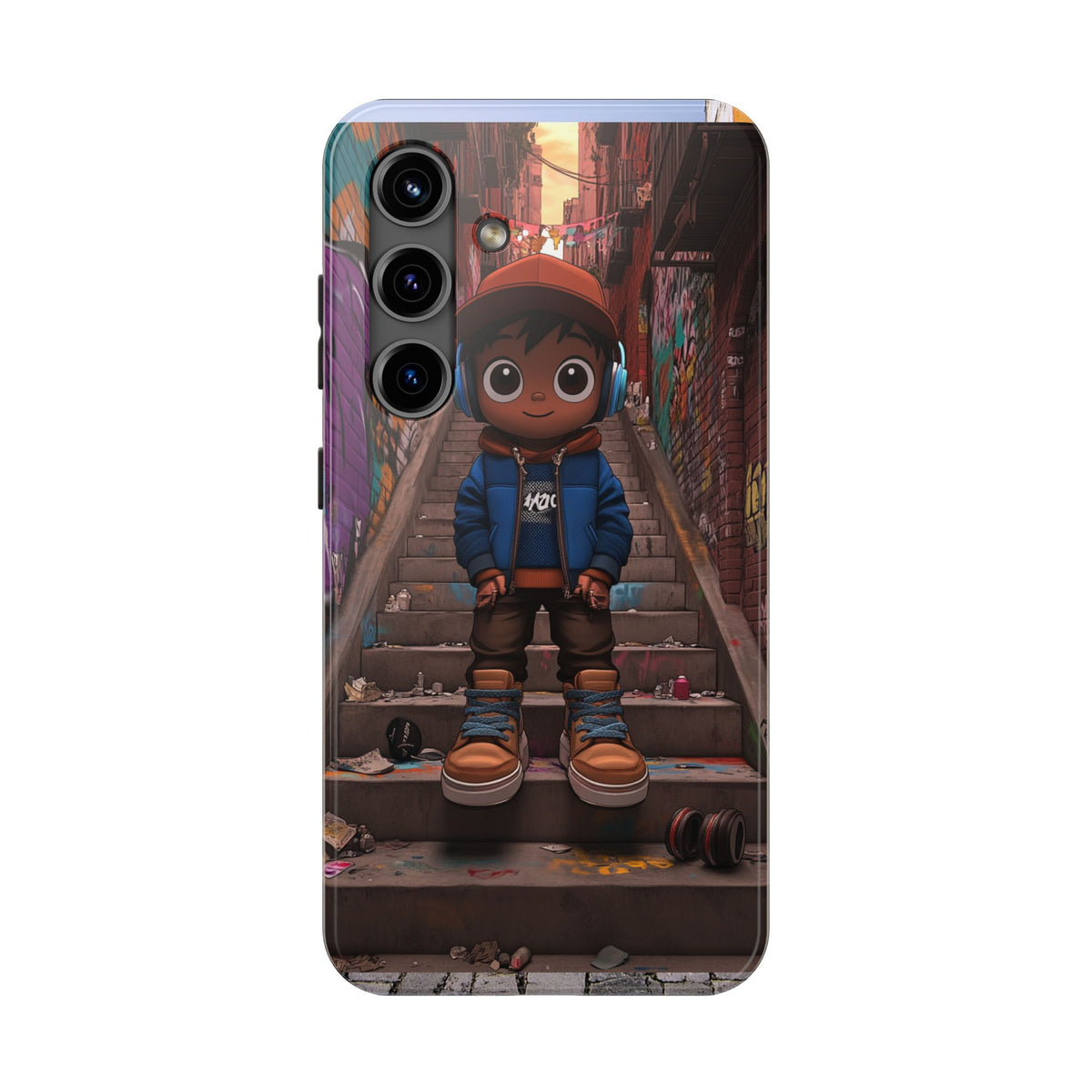 Funda Premium MINUX para iPhone y Samsung Galaxy - Street Boy 003