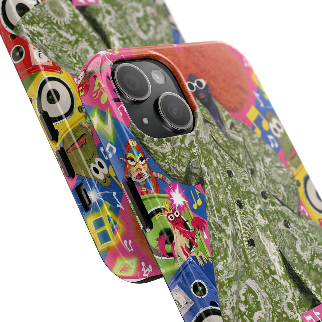 Fundas Premium MINUX para iPhone y Samsung Galaxy - Purple Tech Creature