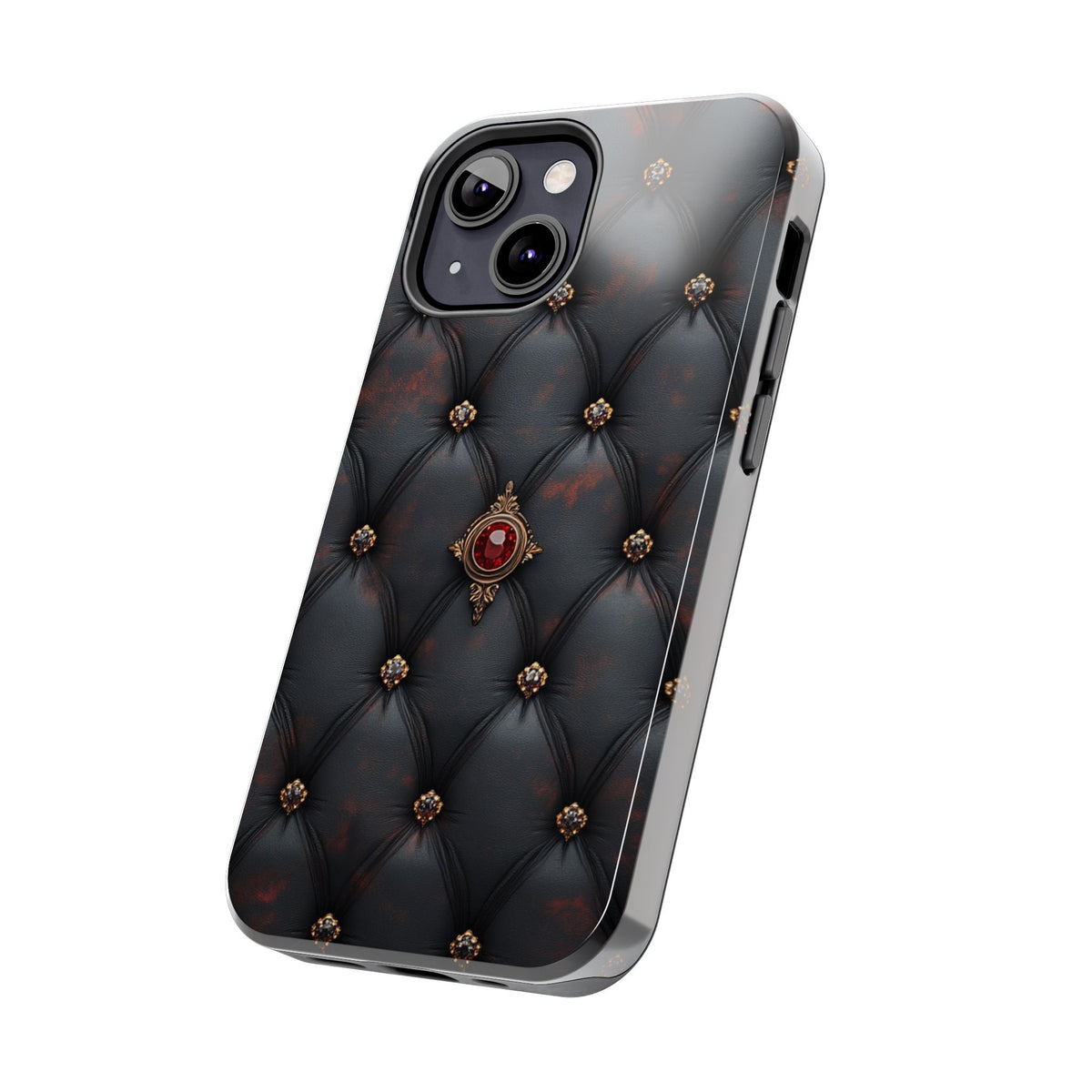 Fundas Premium MINUX para iPhone y Samsung Galaxy - Ruby Buttoned Velvet