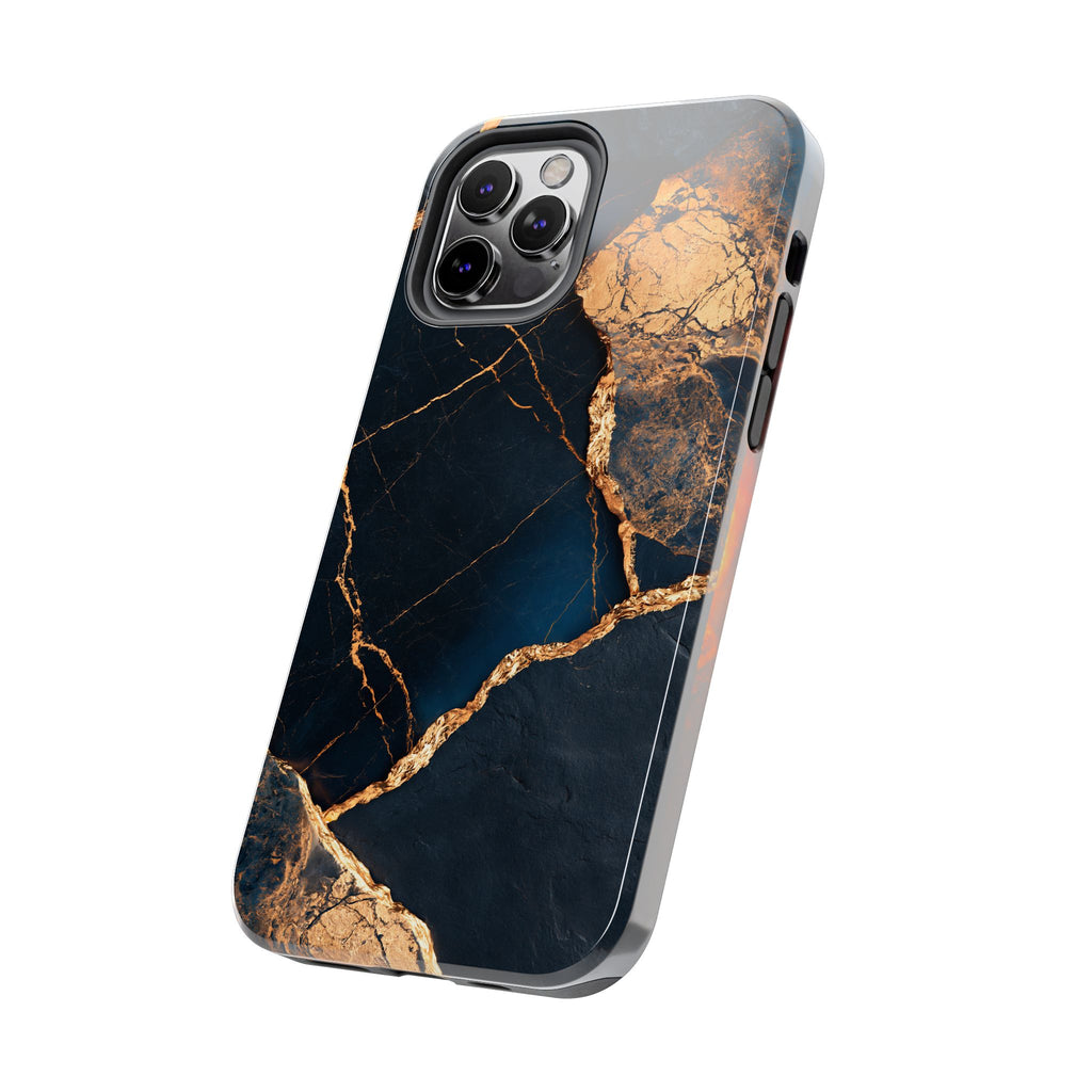 Funda Premium MINUX para iPhone y Samsung Galaxy - Golden Marble
