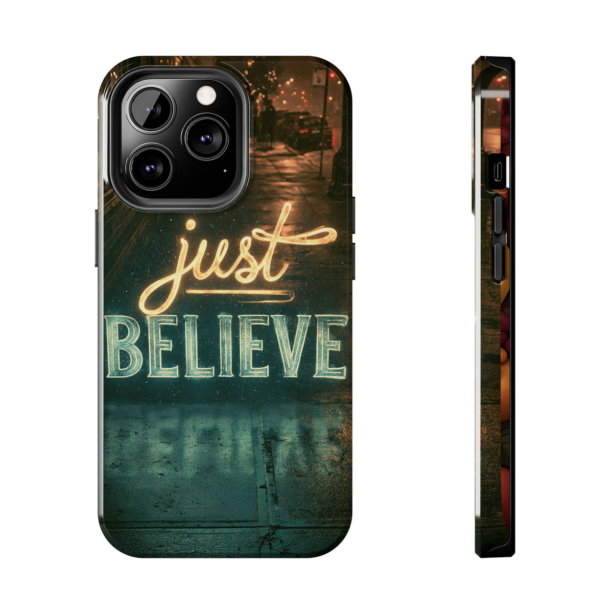 Funda Premium MINUX para iPhone y Samsung Galaxy - Just Believe