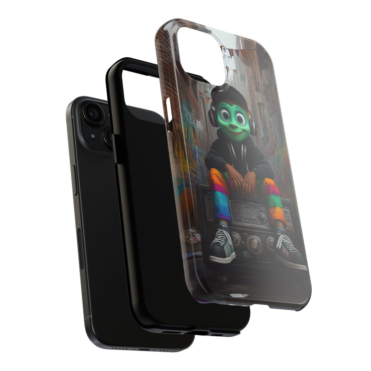 Funda Premium MINUX para iPhone y Samsung Galaxy - Alien Boy