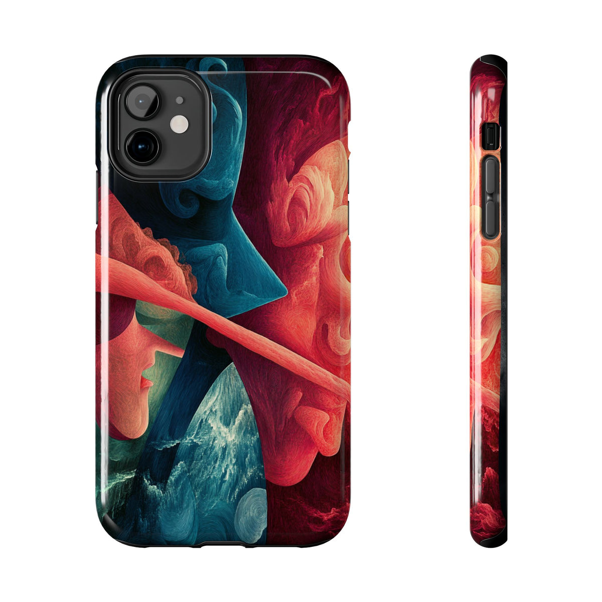 Fundas Premium MINUX para iPhone y Samsung Galaxy - Chromatic Embrace