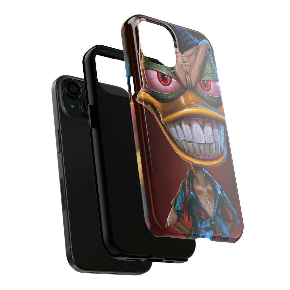 Funda Premium MINUX para iPhone y Samsung Galaxy - 3D Evil Duck 001