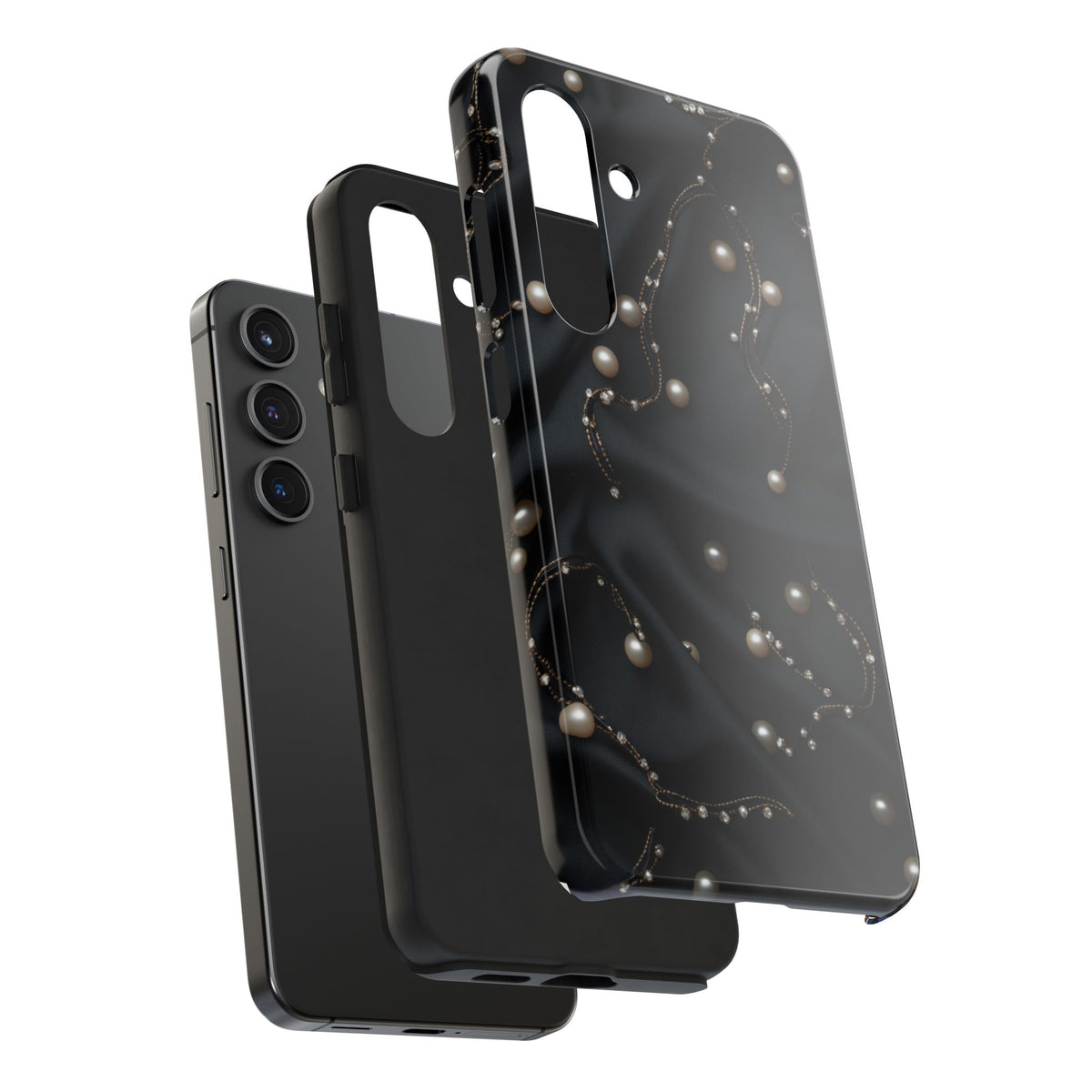 Fundas Premium MINUX para iPhone y Samsung Galaxy - Pearl Chain Velvet
