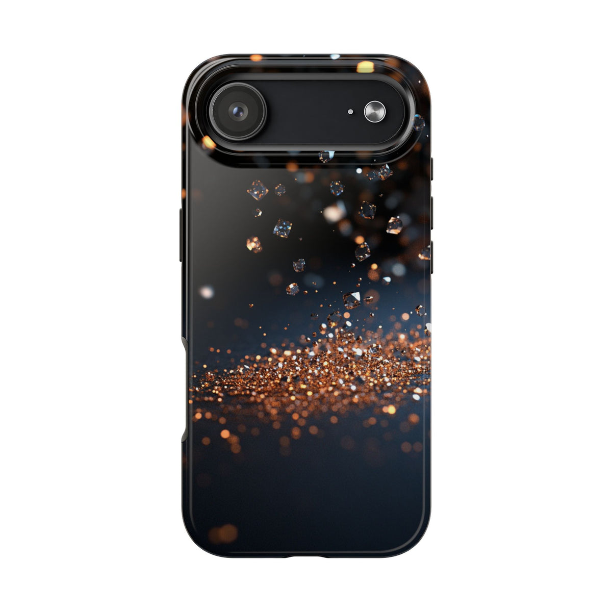 Fundas Premium MINUX para iPhone y Samsung Galaxy - Golden Diamond Dust