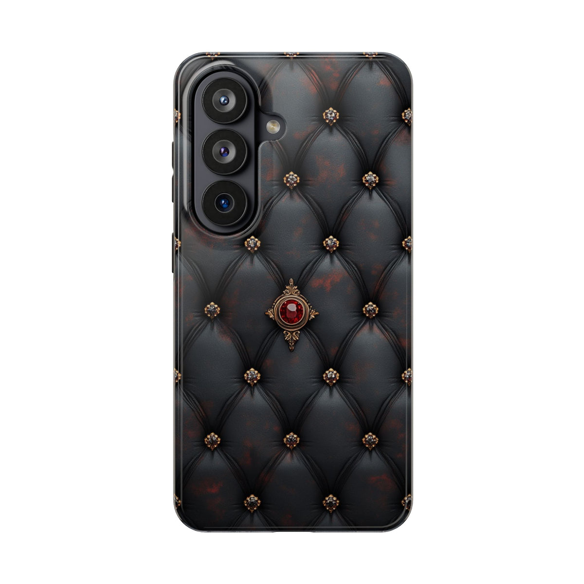Fundas Premium MINUX para iPhone y Samsung Galaxy - Ruby Buttoned Velvet