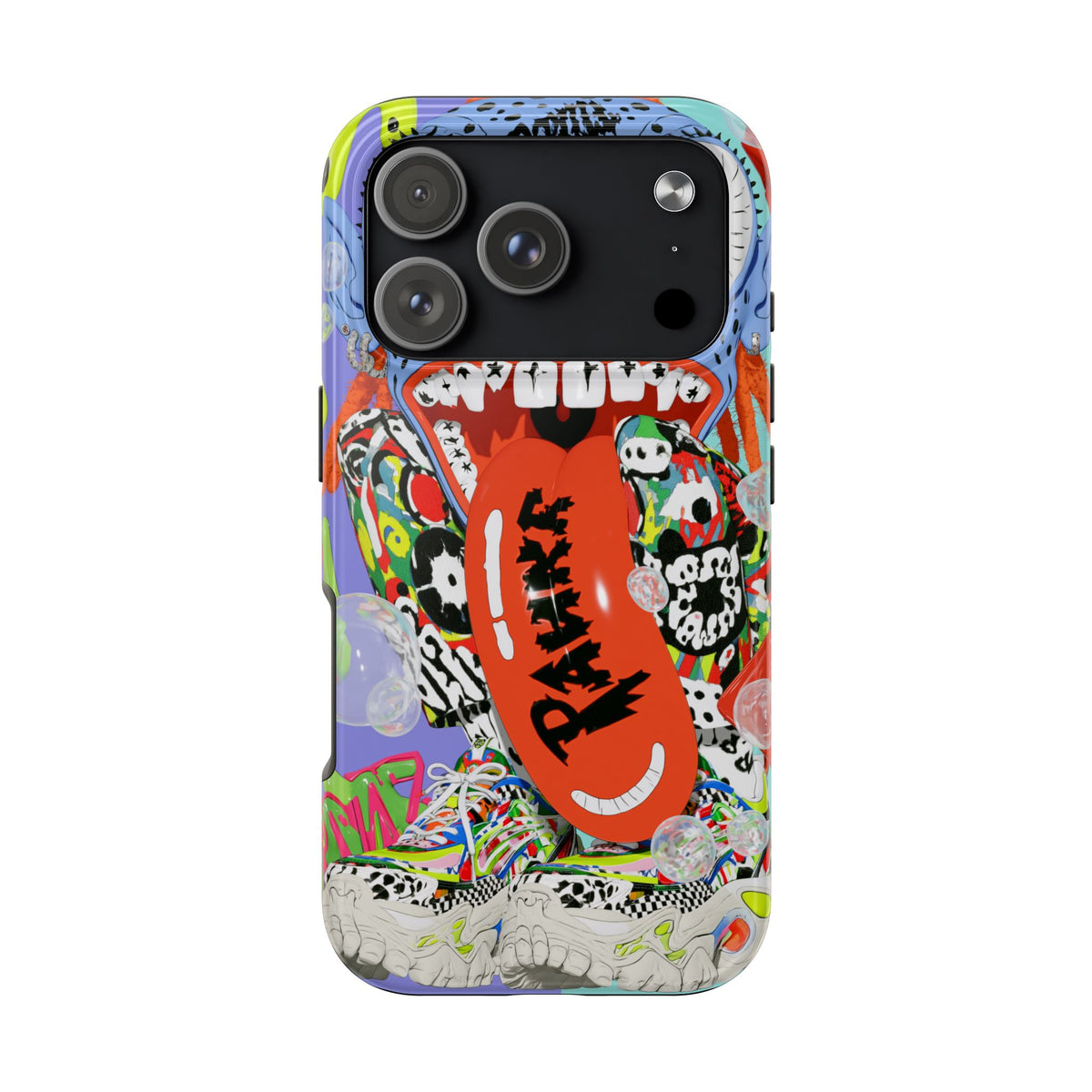 Fundas Premium MINUX para iPhone y Samsung Galaxy - Electric Blue Monster