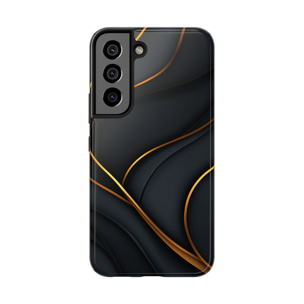 Fundas Premium MINUX para iPhone y Samsung Galaxy - Golden Silk Curves