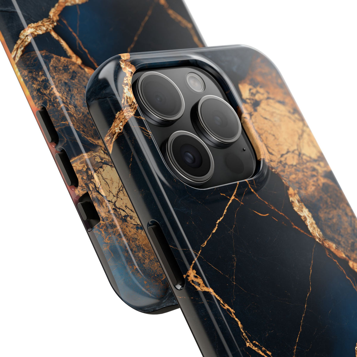 Funda Premium MINUX para iPhone y Samsung Galaxy - Golden Marble