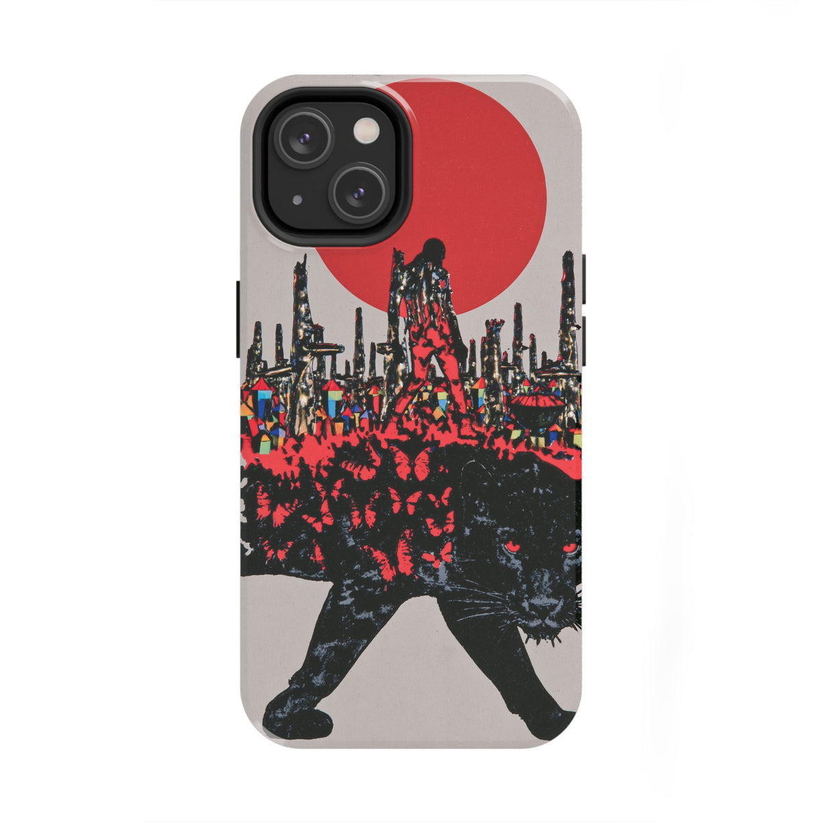 Fundas Premium MINUX para iPhone y Samsung Galaxy - Red Moon Panther
