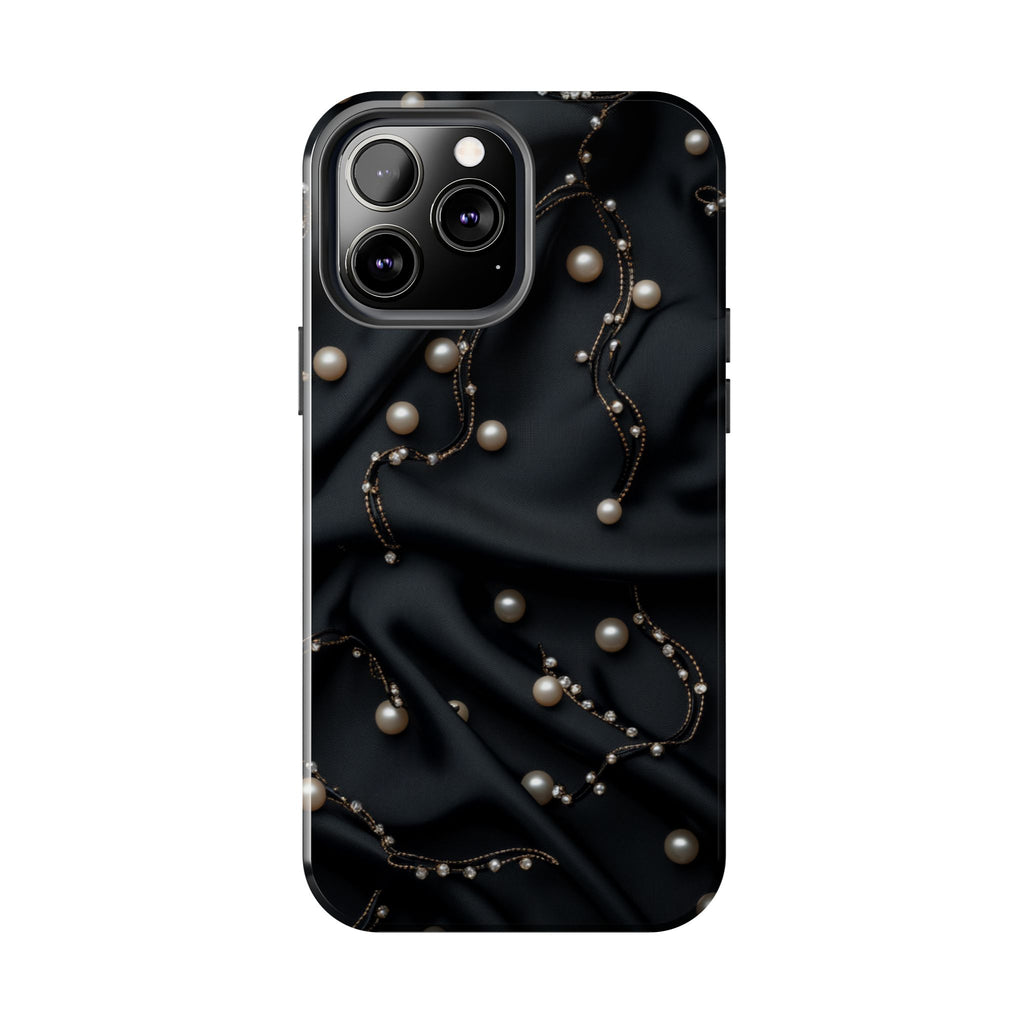 Fundas Premium MINUX para iPhone y Samsung Galaxy - Pearl Chain Velvet