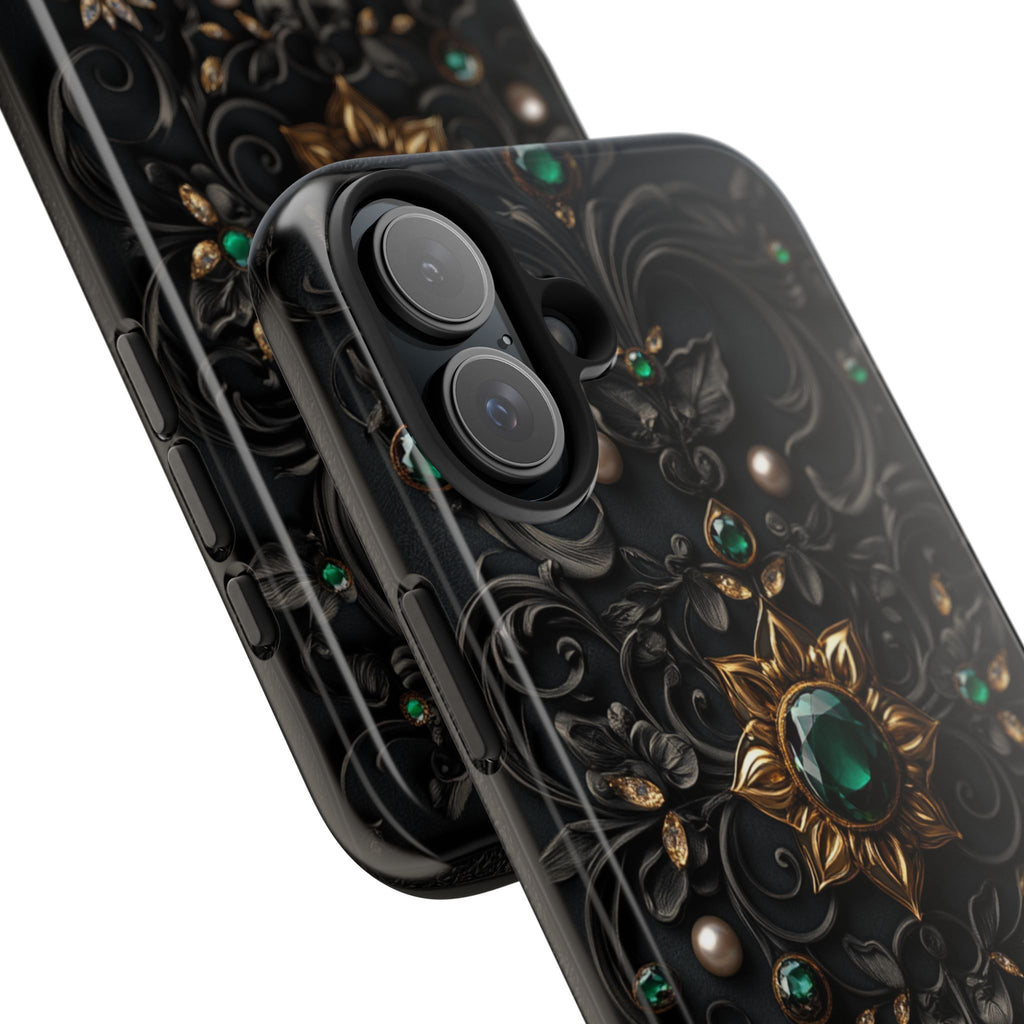 Fundas Premium MINUX para iPhone y Samsung Galaxy - Emerald Gothic Relic